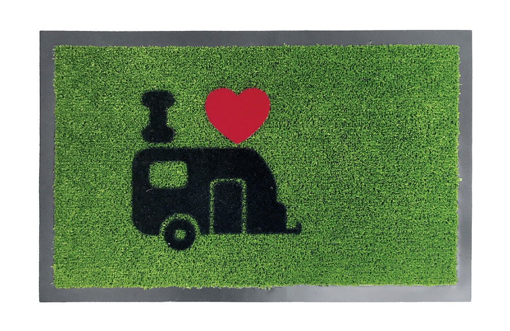 Covoras intrare rulota, verde