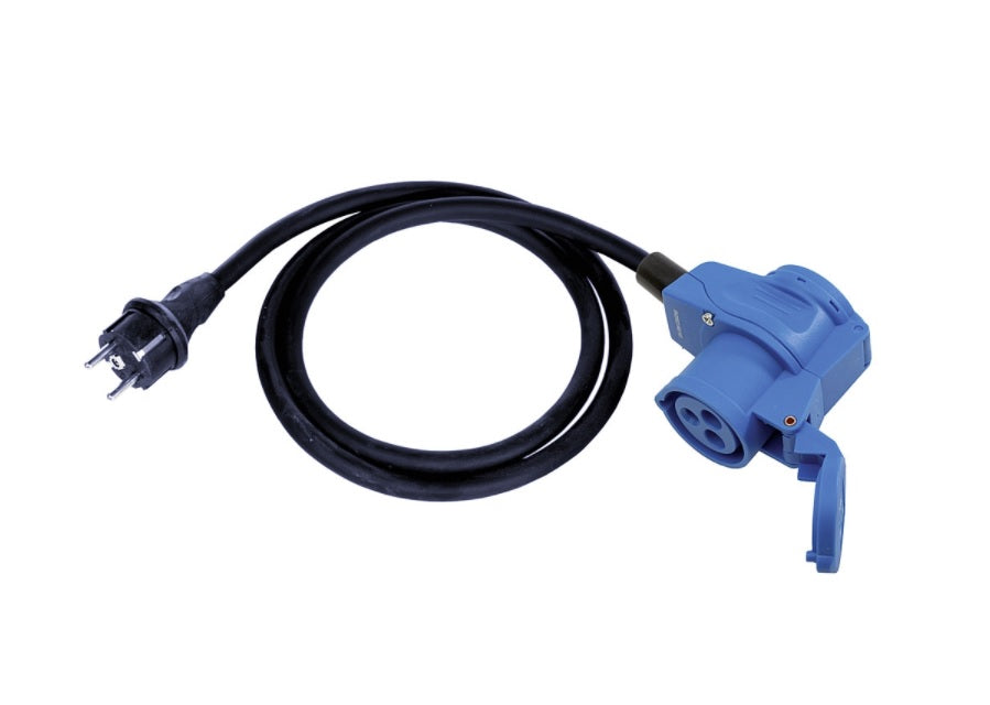 Cablu adaptor CEE la Schuko la 90 grade, 1.5m, fara led