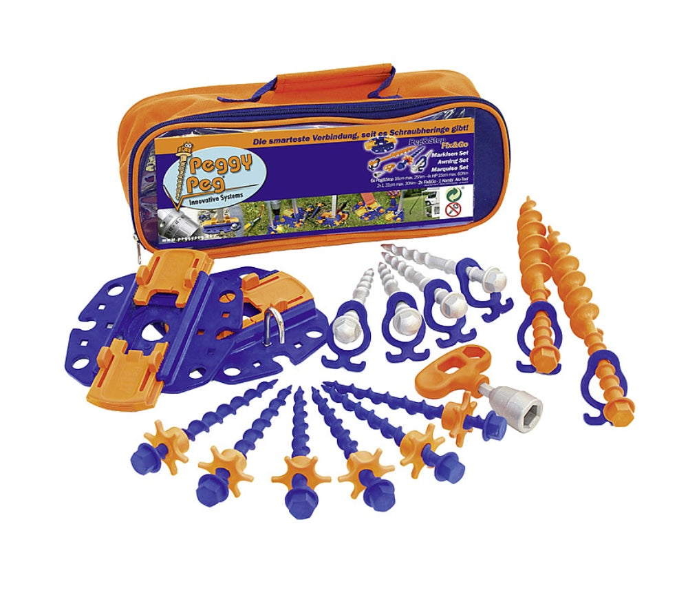 Set 16 accesorii de ancorare marchize, copertine si corturi