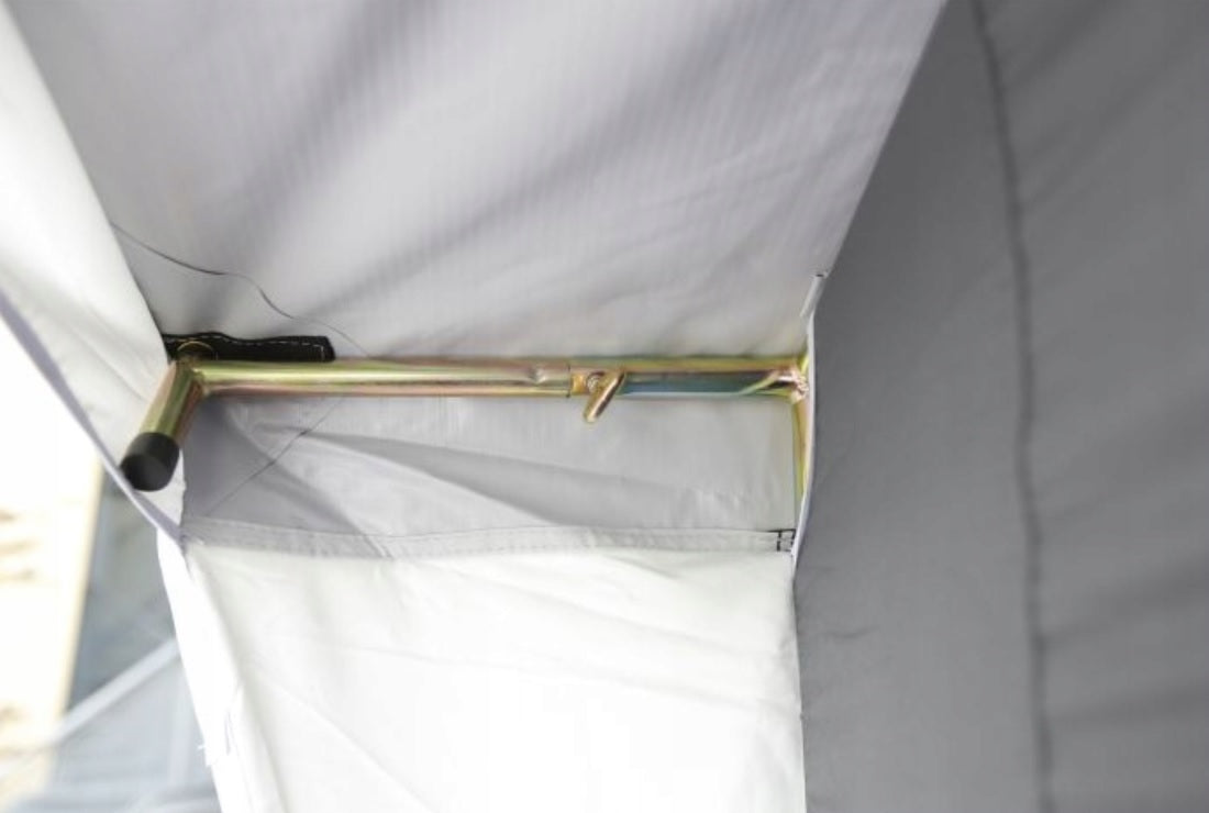 Cort bucatarie de camping Gusto, gri, 150x150cm
