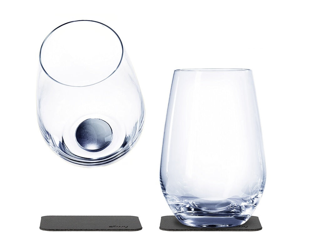 Set 2 pahare magnetice de cristal Silwy Longdrink