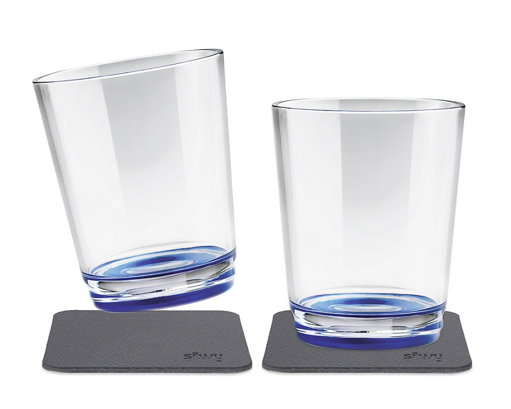 Set 2 pahare magnetice Silwy Tritan, plastic